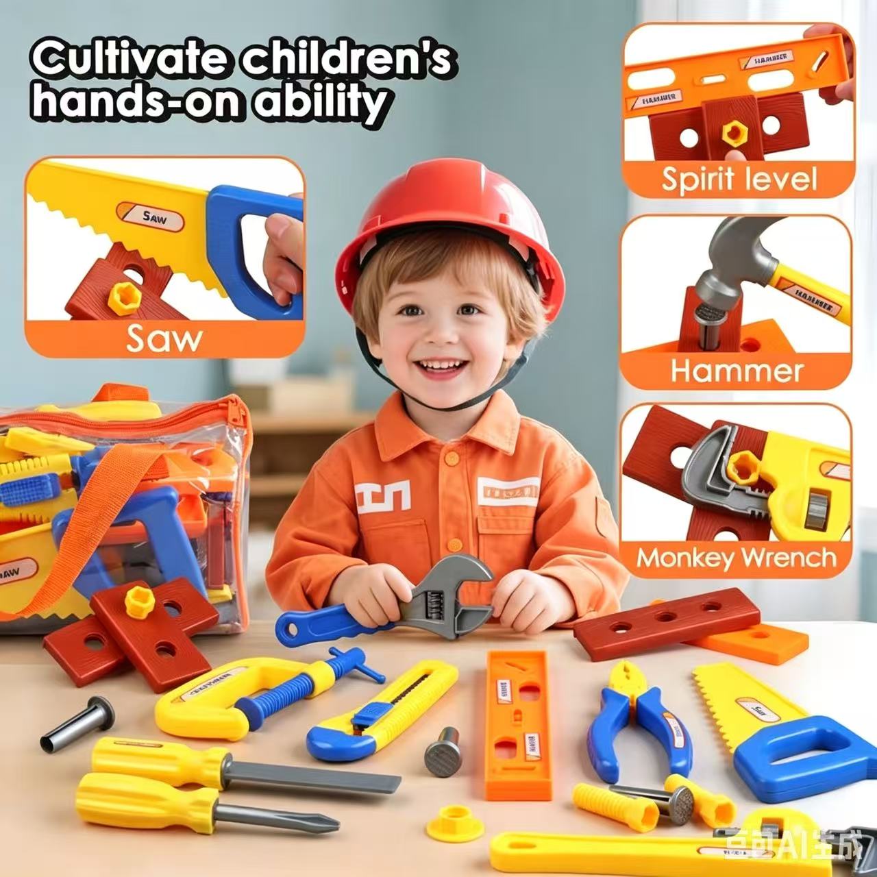 Gardening Tools Girls - Zestaw zabawek budowlanych z plastikowymi elementami