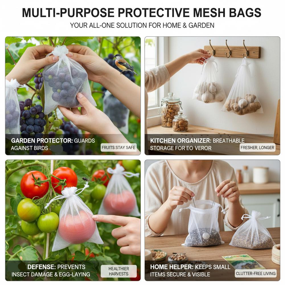 Grow Bags - 50 szt. Siatkowe worki do ochrony