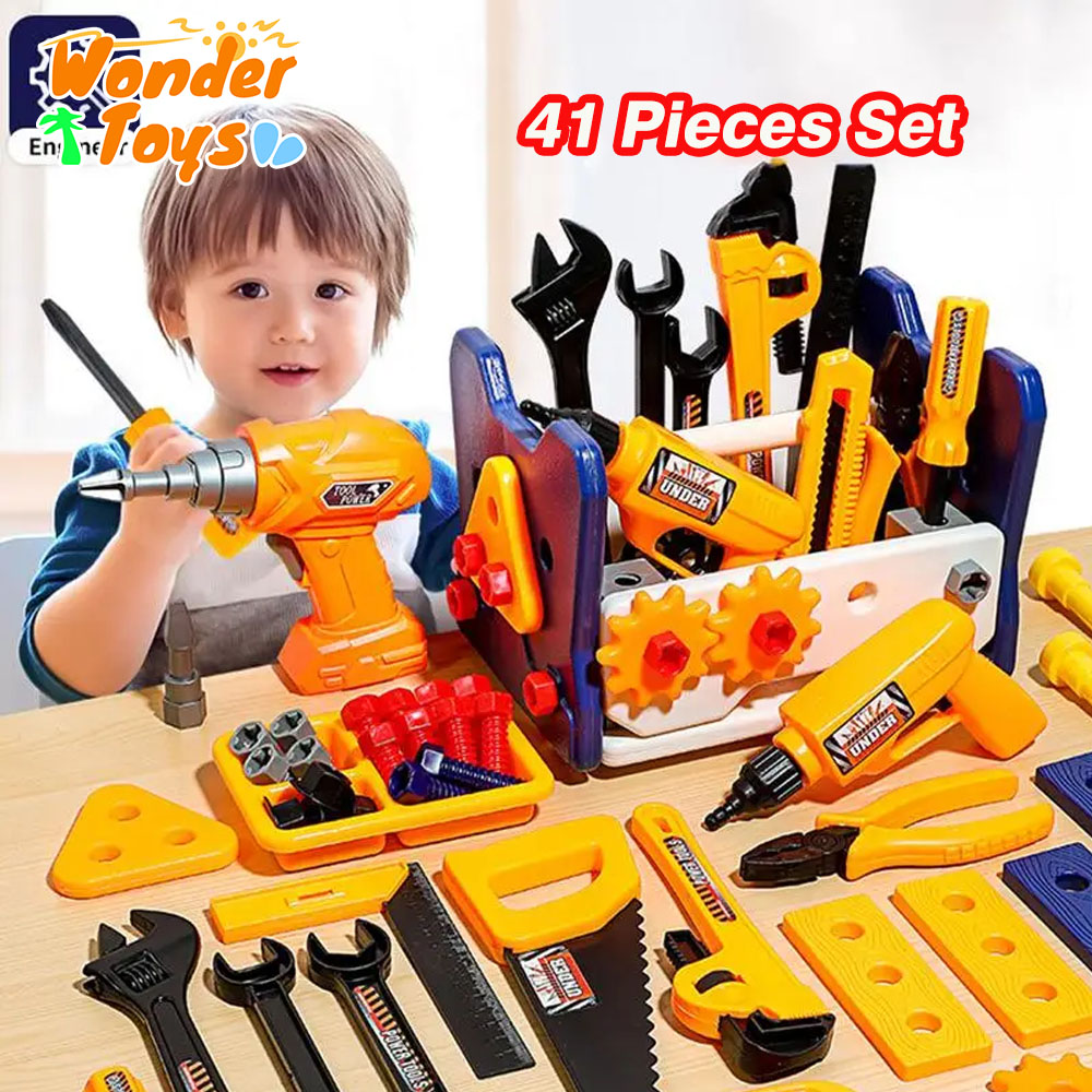 Gardening Tools Girls - Zestaw 41 elementów z wiertarką elektryczną,
