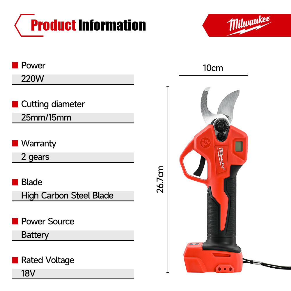 Bezszczotkowe elektryczne noży – Gardening Tools Scissors recenzja i cena