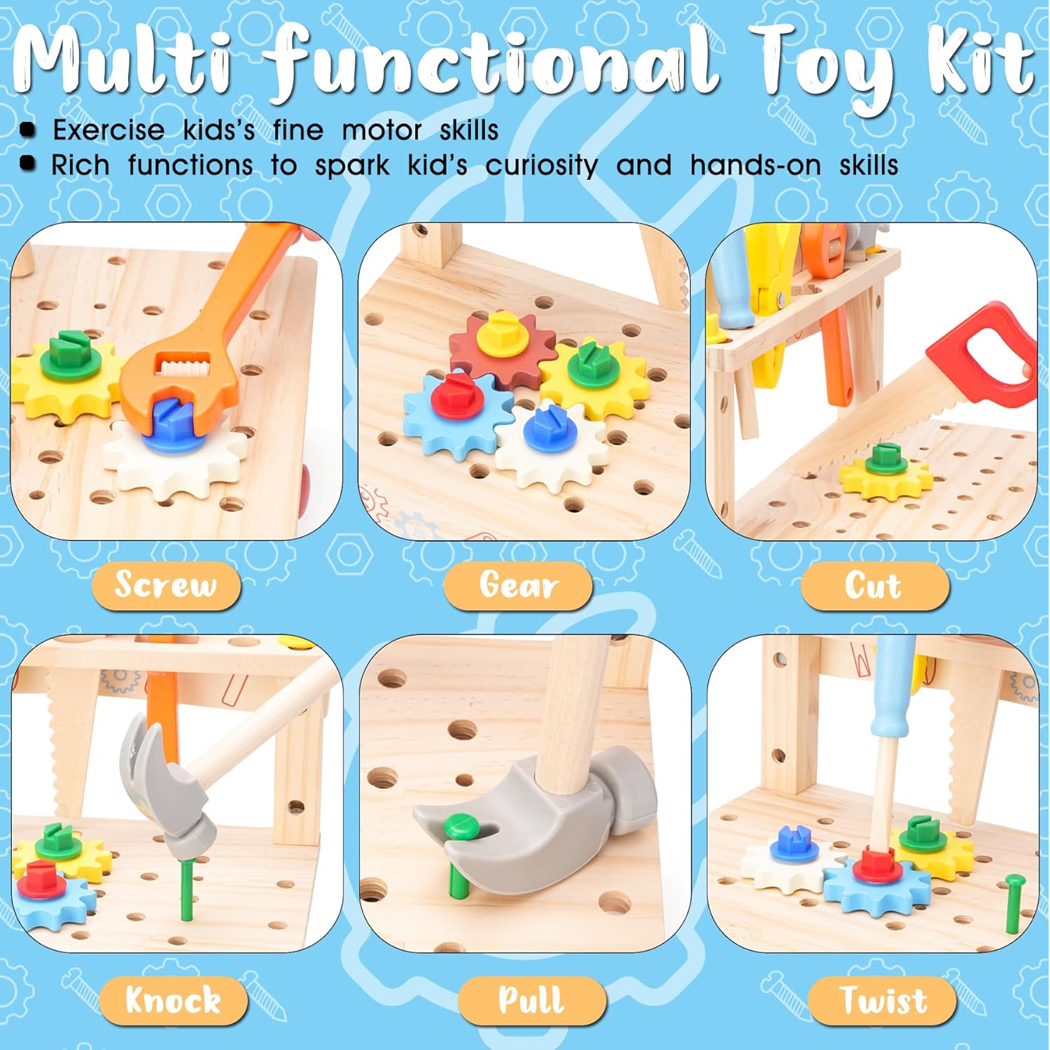 Drewniana warsztatka narzędzio – Gardening Tools Toddler recenzja i cena