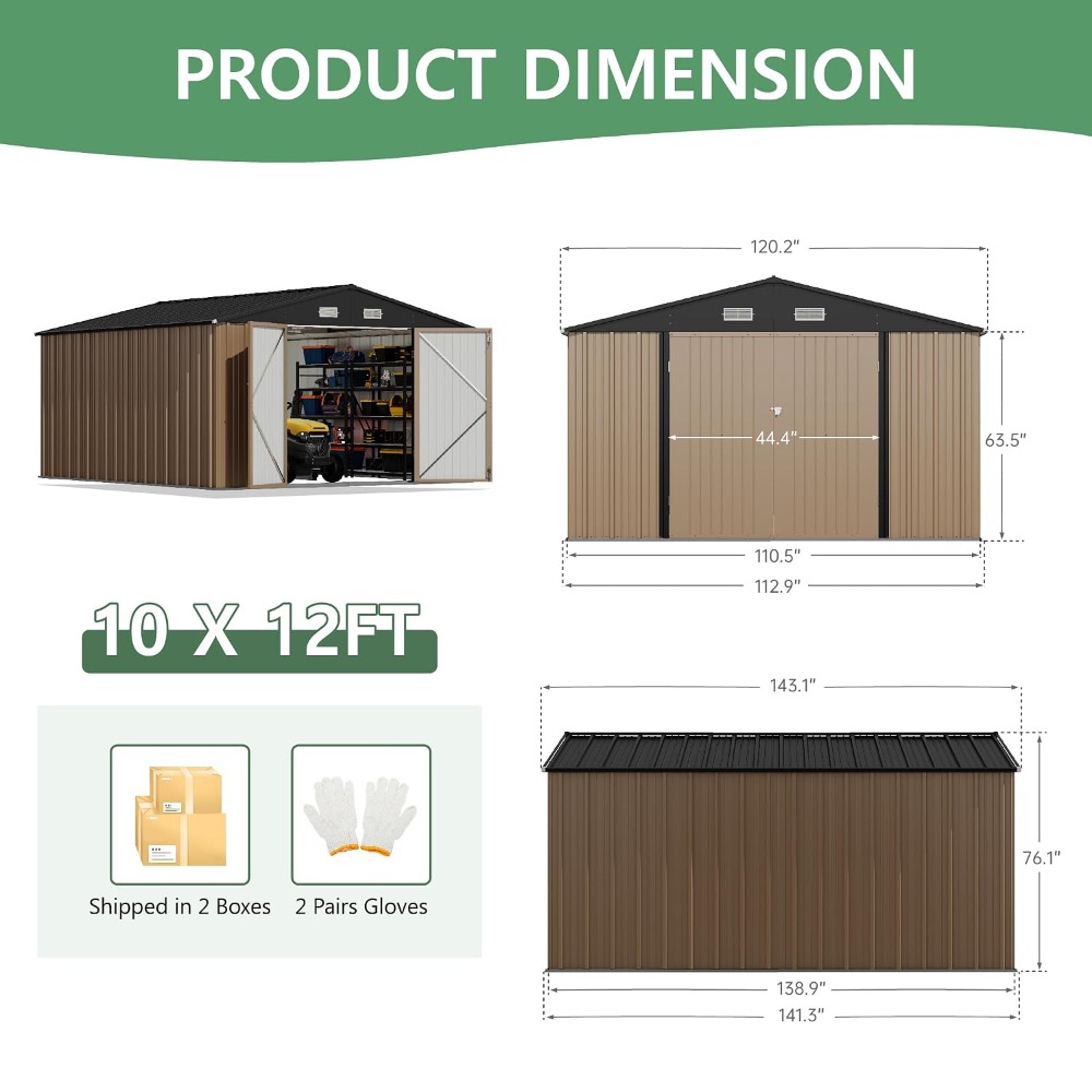 Duży metalowy schowek ogrodowy – Gardening Tools Organiser recenzja i cena