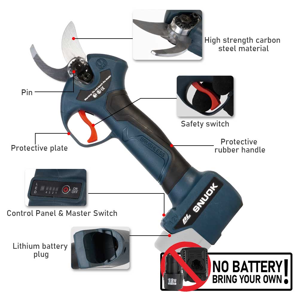 SNUOK 12V Bezszczotkowe Elektr – Gardening Tools Scissors recenzja i cena