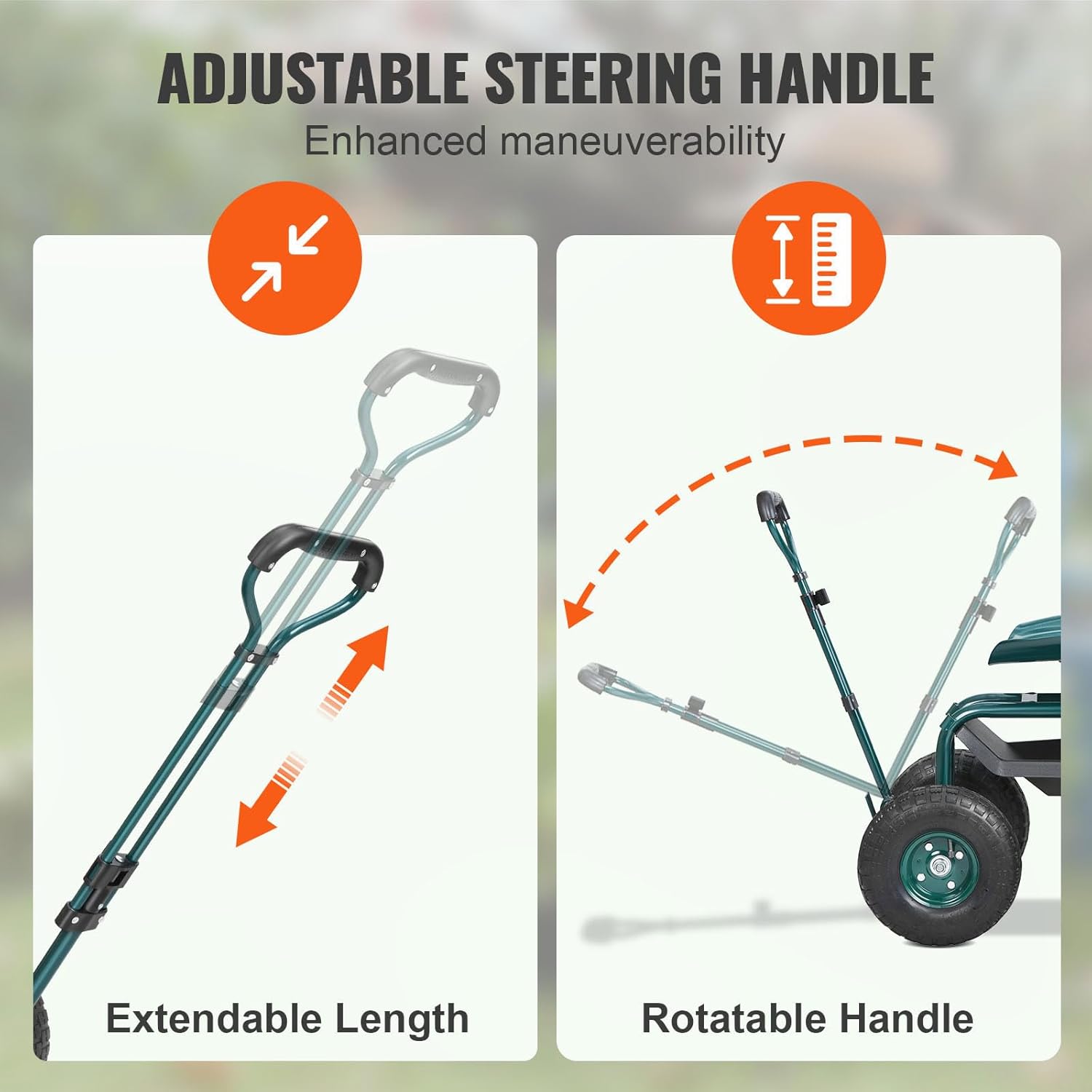 Wózek ogrodowy z kółkami i sie – Gardening Tools Uses recenzja i cena